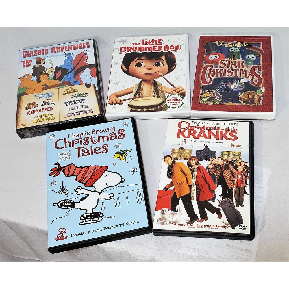 Children's Christmas and Classic Adventure Collection 5 DVD Discs Holiday Fun